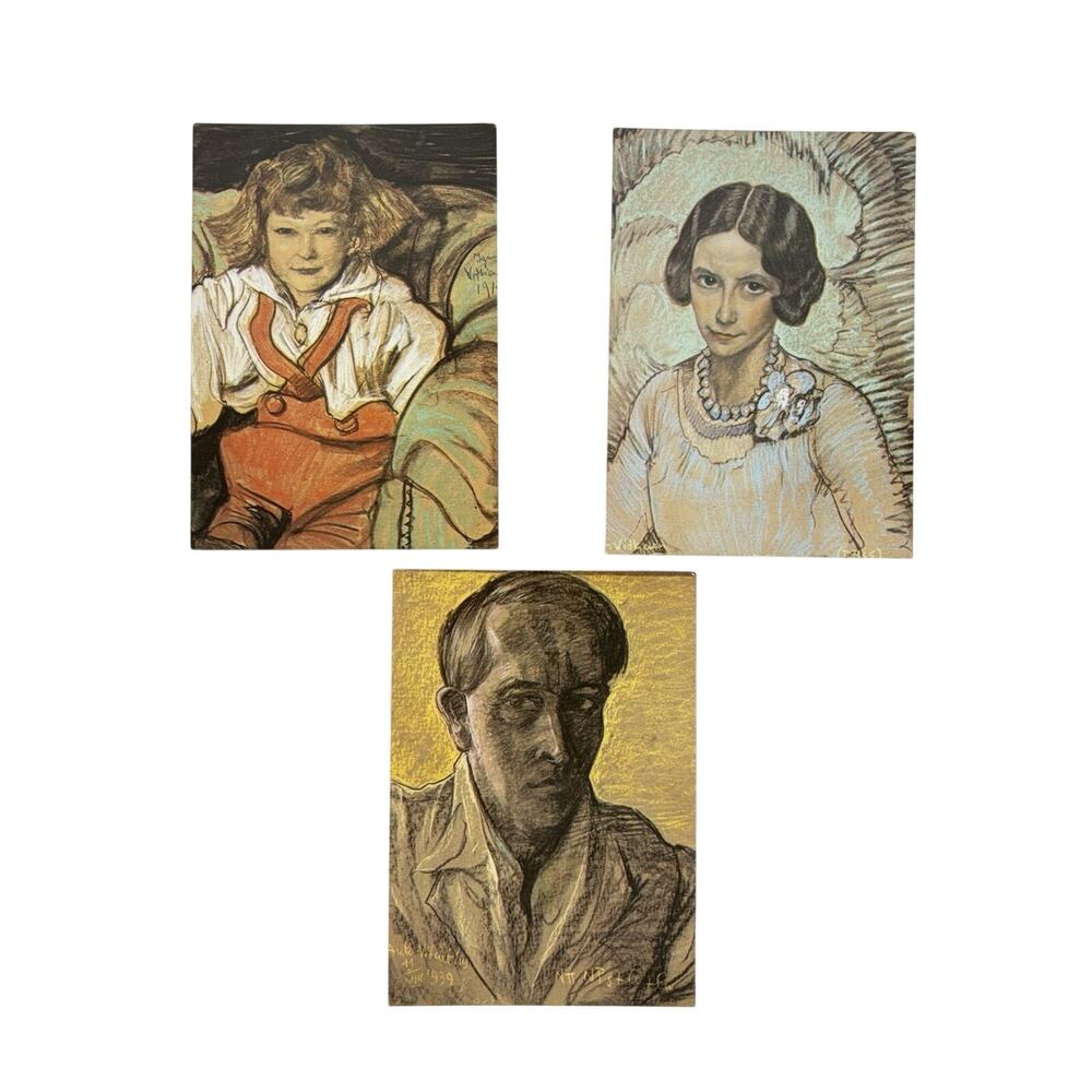 Witkacy Postcard Portfolio Set Of 9 Stanislaw Ignacy Witkiewicz Vintage 1979 - Picture 4 of 9